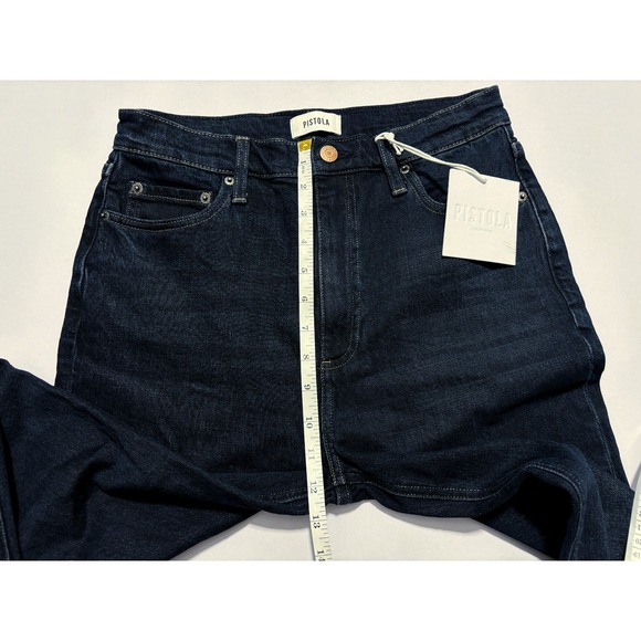 NWT PISTOLA Jeans Colleen High Rise Slim Boot Stretch Dark Wash Blue Women 28x33 - Picture 14 of 14